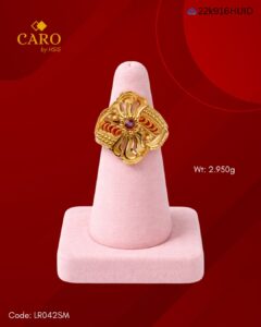 Ladies Gold Ring 22k