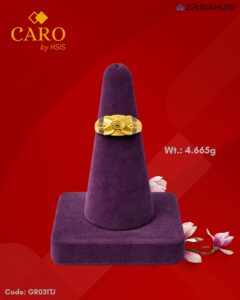 HSIS Caro Gents Ring 22k Gold Ring