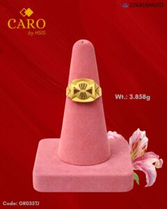 CARO by HSIS Gents Ring 22k Gold Ring