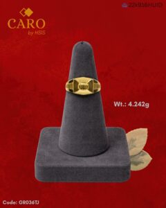 CARO by HSIS Gents Ring 22k Gold Ring