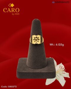 CARO by HSIS Gents Ring 22k Gold Ring